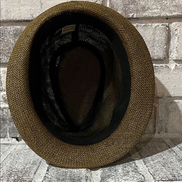 Brown Fedora Hat with Feather Band - Picture 7 of 16